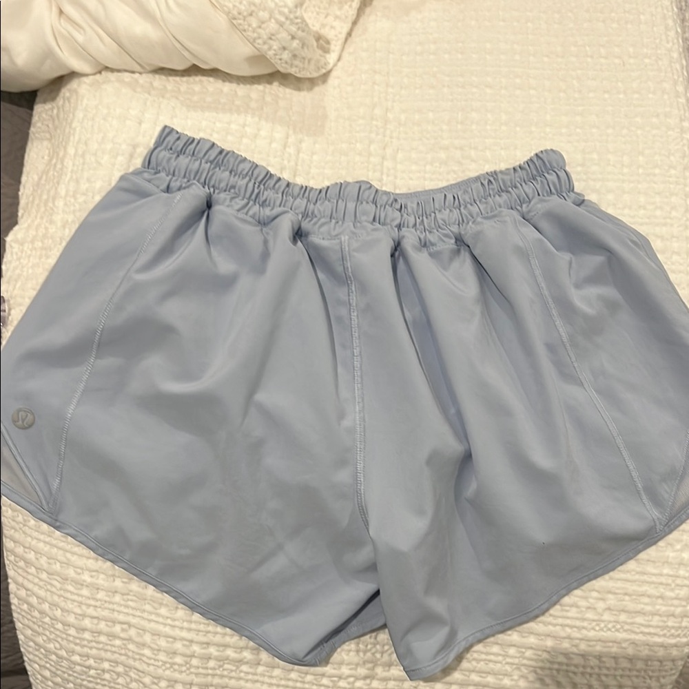 Women's Light Blue Athletic Shorts